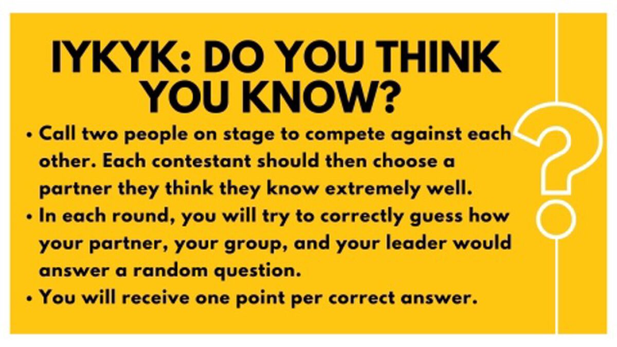 IYKYK: Do You Think You Know? image number 1